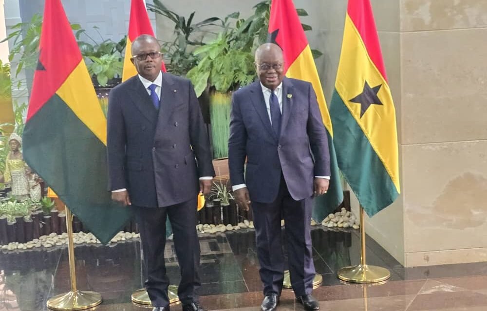 PR defende  fortalecimento de relações bilaterais entre Gana e Guiné-Bissau nas áreas de interesse comum