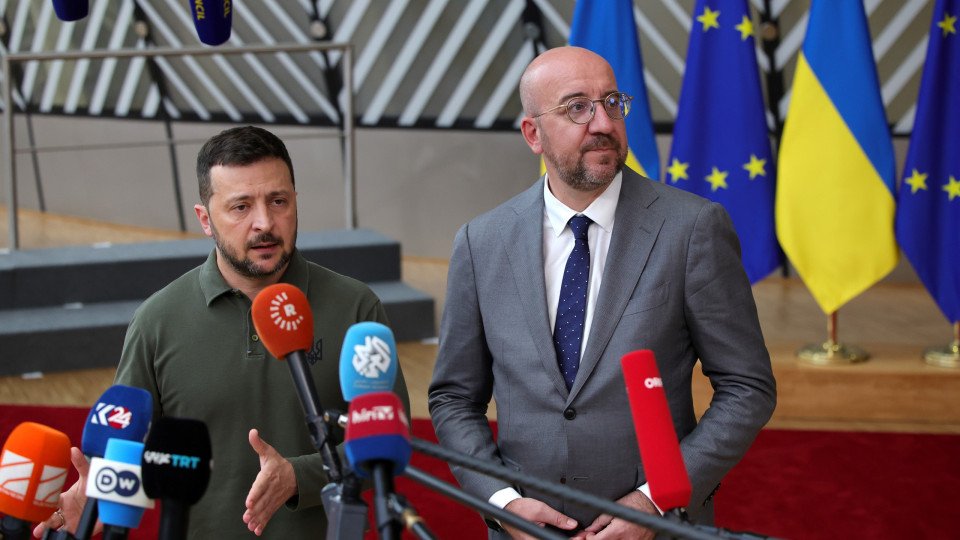 Bélgica/Michel recebe Zelensky em Bruxelas para acordo de segurança com Ucrânia
