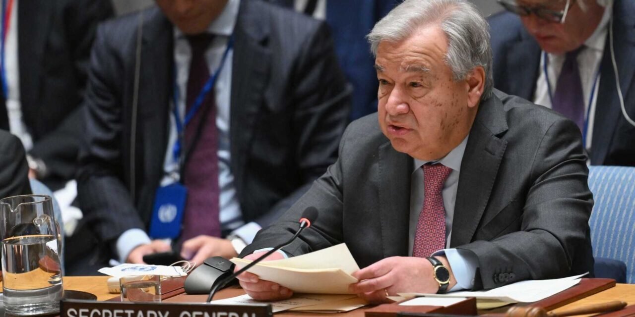 ONU/Guterres apela a reforma do Conselho de Segurança  para incluir África