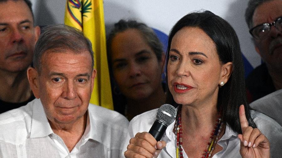 Bélgica/Opositores venezuelanos María Corina Machado e Edmundo González vencem Prêmio Sakharov de 2024