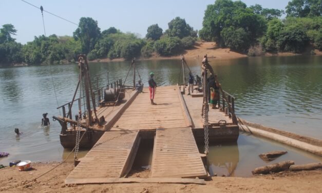 Regiões/ Camponeses de Boé receiam pela má campanha de comercialização do  caju devido a pequenez da jangada que assegura a travessia de Tchetche