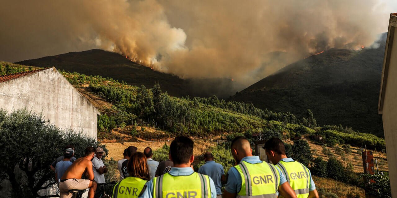 Portugal/Centenas de milhares de hectares de mato arderam no sul da Europa