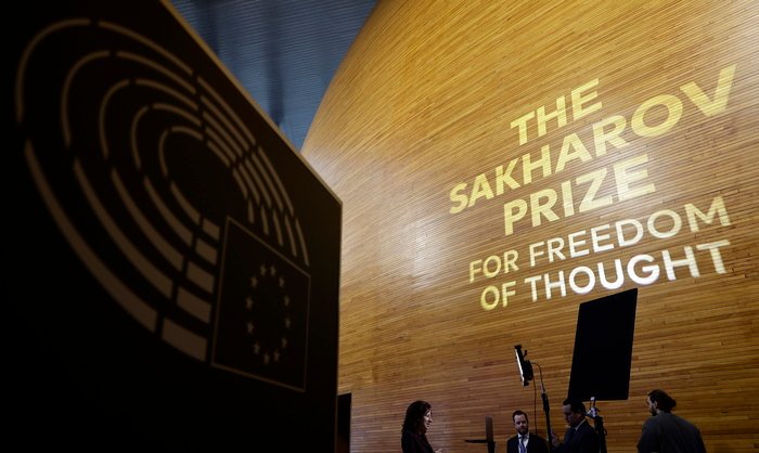 Bélgica/Jornalistas palestinianos e Charlie Kirk nomeados para prémio Sakharov