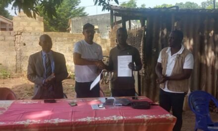 Regiões/Projeto Boa Governação e empresa brasileira SARL assinam contrato de construção de três furos de água em Canchungo