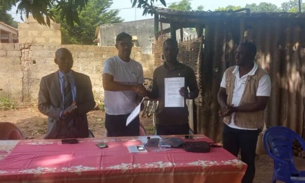 Regiões/Projeto Boa Governação e empresa brasileira SARL assinam contrato de construção de três furos de água em Canchungo