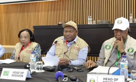 Eleições Gerais/Missão de Observadores Eleitorais da União Africana apela à calma enquanto país aguarda resultados