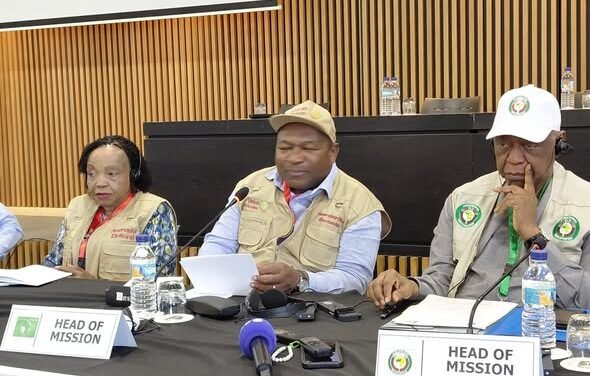 Eleições Gerais/Missão de Observadores Eleitorais da União Africana apela à calma enquanto país aguarda resultados