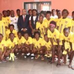 Presidente da FFGB visita as jogadoras da Seleção Sub-20 em estágio num dos hotéis de Bissau