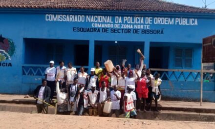 Regiões/  Cruz Vermelha do setor de Bissorã realiza  limpeza nas instalações da Esquadra da Polícia local