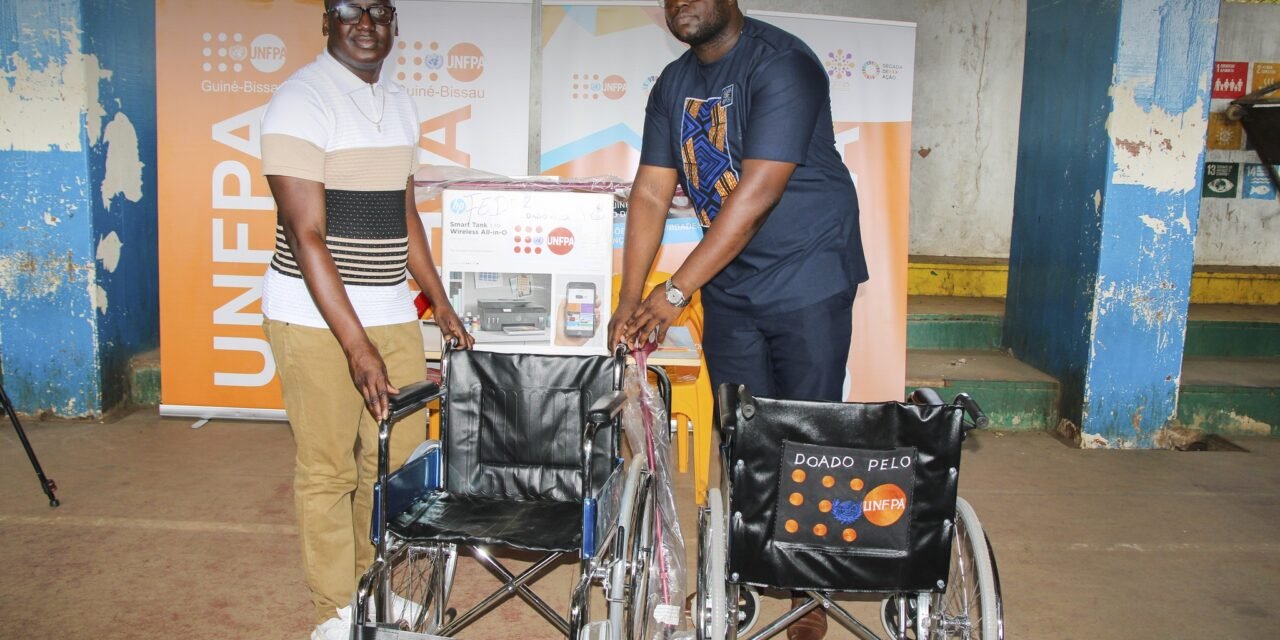 UNFPA doa equipamentos à organização  das Pessoas com Deficiência para reforço das suas capacidades  