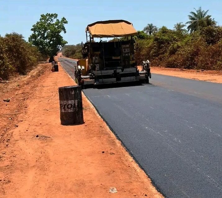 Obras da Estrada Quinhamel/Biombo continuam evoluir de forma progressiva