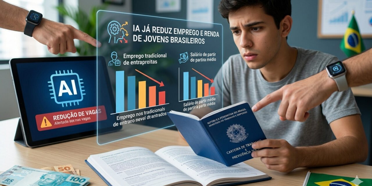 Brasil/Inteligência artificial já reduz emprego de jovens e ameaça a formação dos profissionais do futuro