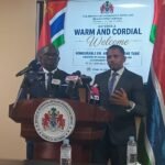 Comunicação Social/Ministro Abduramhane Turé inicia visita de trabalho e amizade  à Gâmbia
