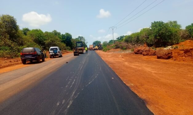 Regiões/”Mais de sete quilómetros da estrada Quinhamel-Piquil já estão alcatroados”, diz Estevão Dias Vaz