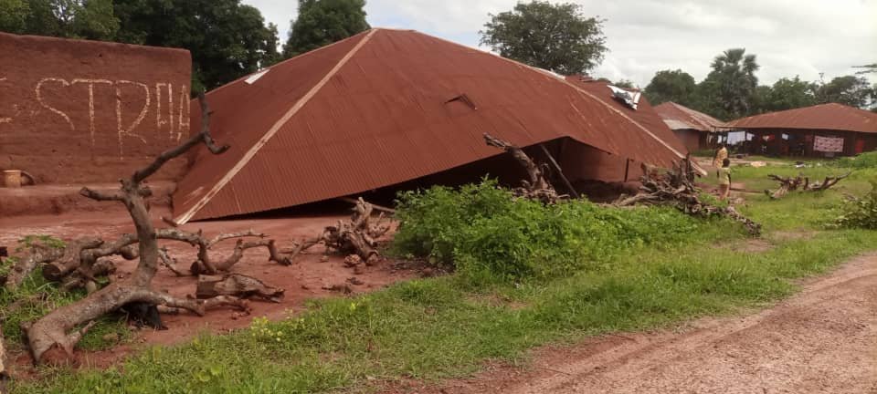 Regiões/Chuvas destruíram 11 casas no sector de Quinhamel região de Biombo