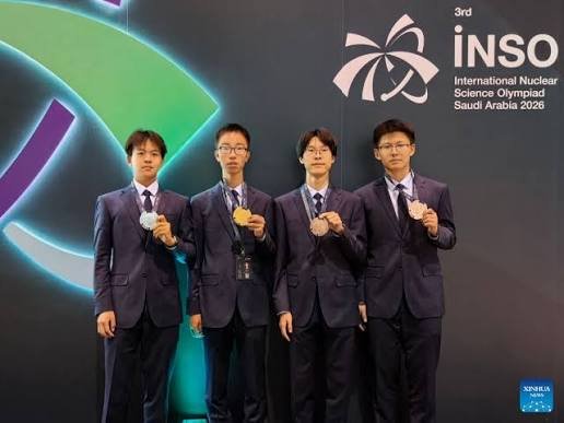 Olimpíadas de Ciência Nuclear/ China conquista medalha de ouro e três de pratas em sua estreia no evento