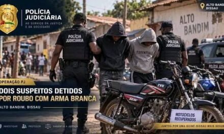 PJ detém dois suspeitos de roubo com arma branca em Alto Bandim