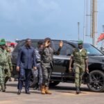 Presidente da República  e Primeiro-ministro de Transição  acompanham obras de dragagem do Porto comercial de Bissau